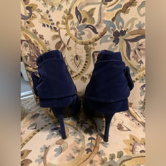 Charlotte Russe Deep Blue Ankle Booties - Picture 4 of 6